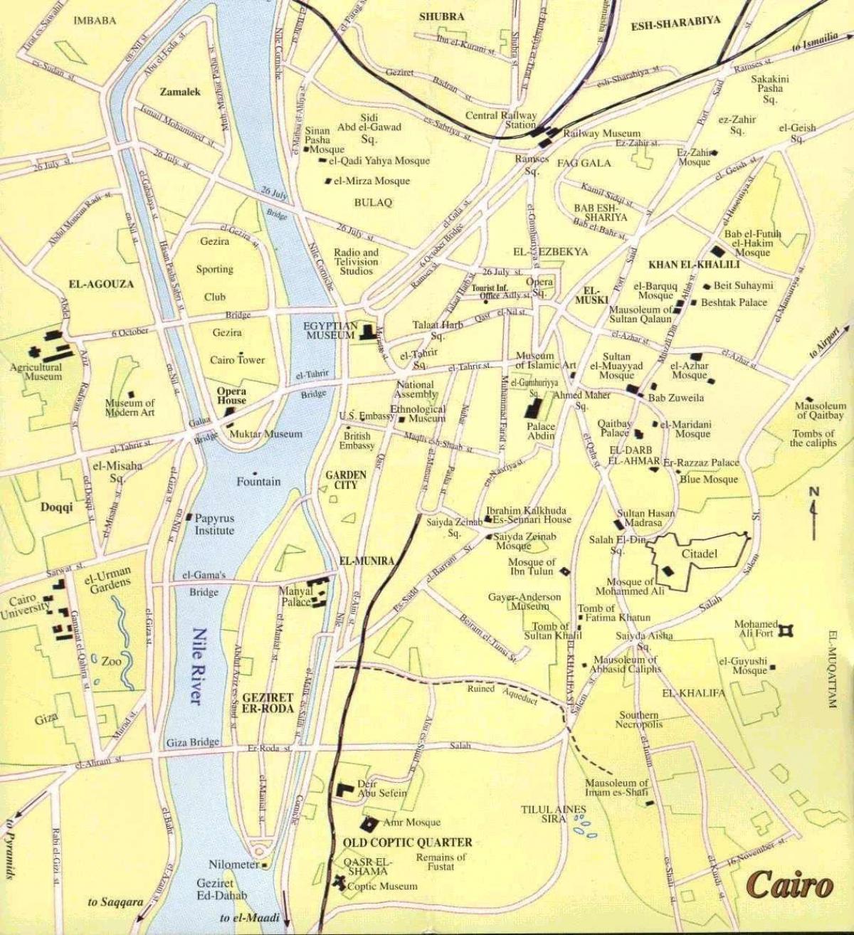 カイロの街並みマップ
