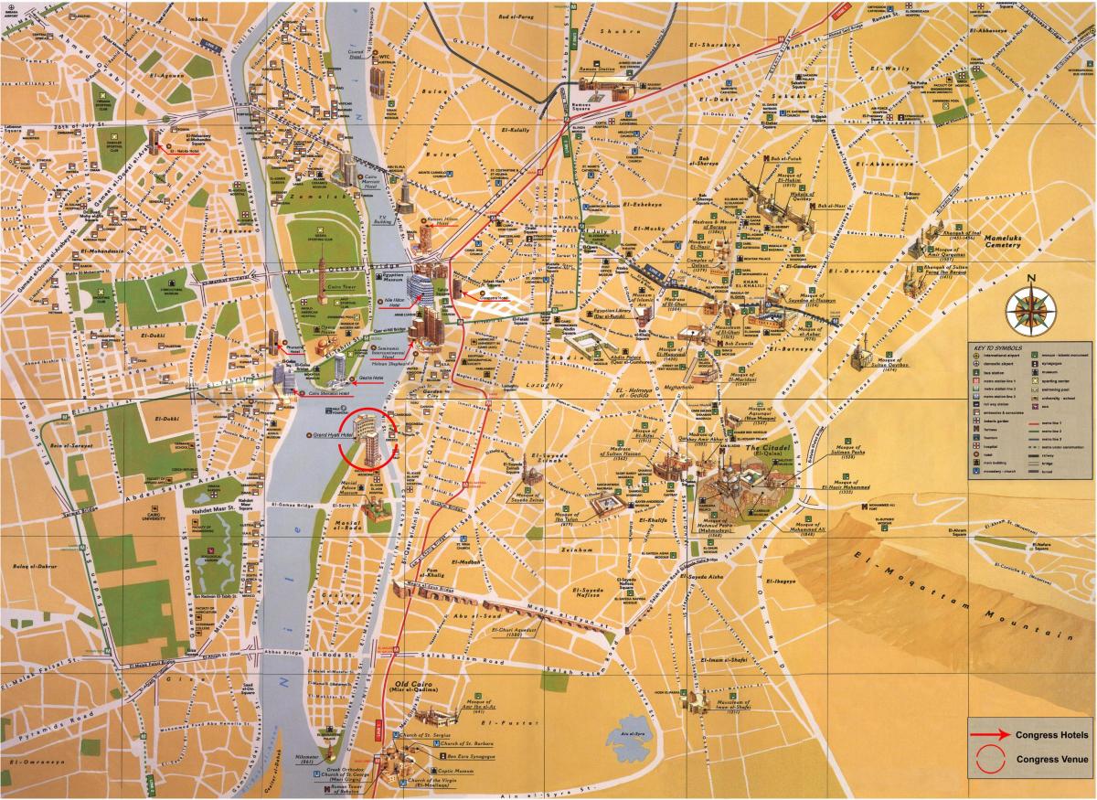 カイロ市街地図
