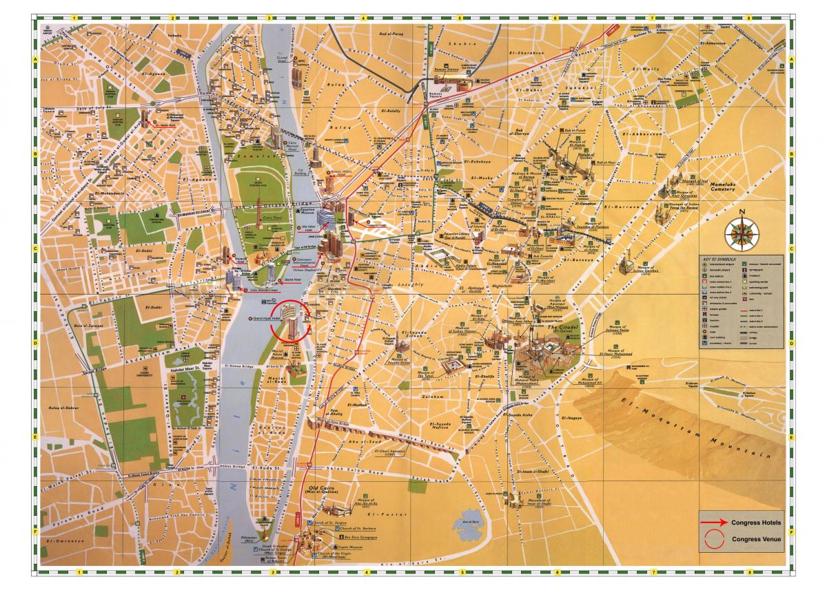カイロ観光マップ